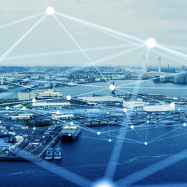 Abstract image representing supply chains