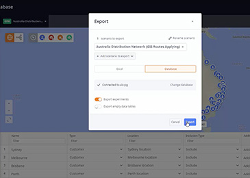Exporting Data to a Database