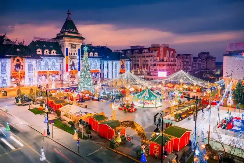 The photo of the Craiova Christmas market