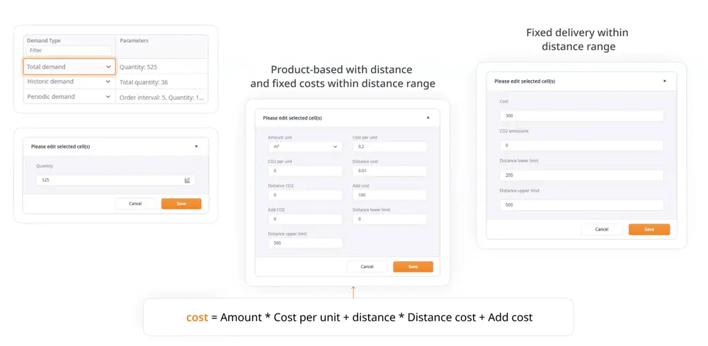 Screenshot of the upcoming features in anyLogistix