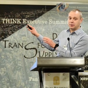 Timofey Popkov presenting at THINK Executive