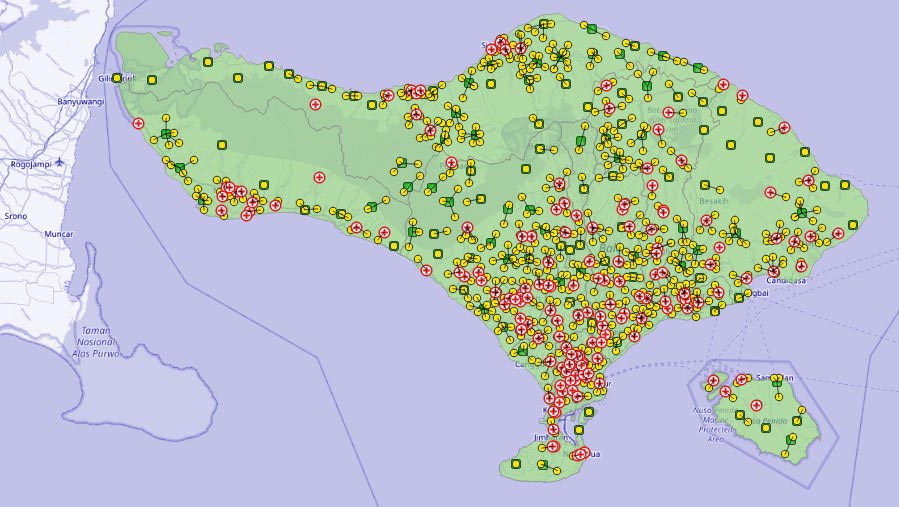 Bali vaccine outreach scenario (3-km range)